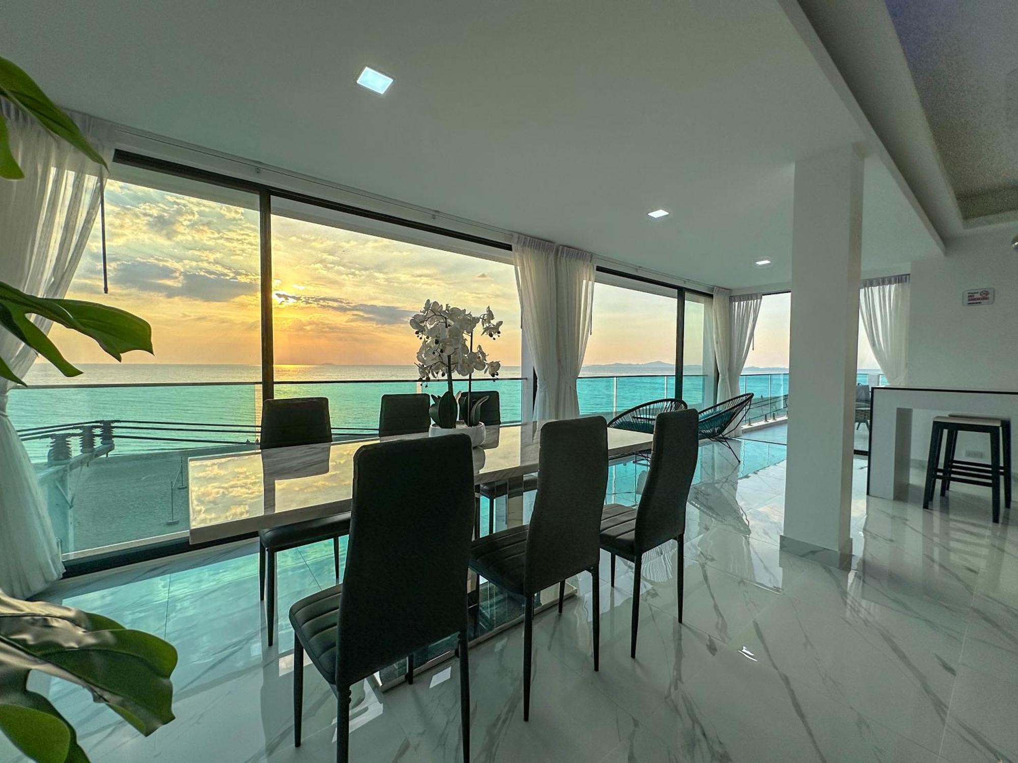 Stunning Beachfront View Luxurious Apartment 40 Jomtien Beach Exterior foto